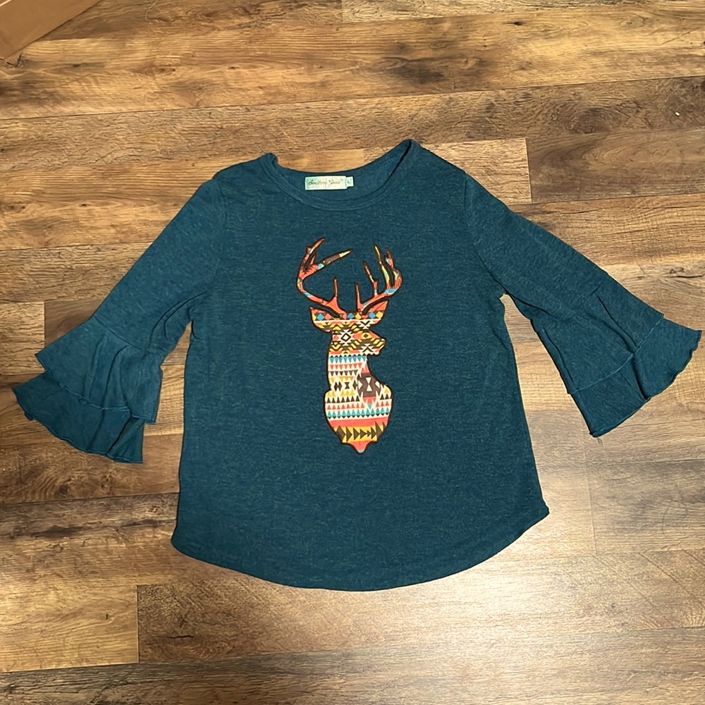 Size large▪️colors teal orange brown yellow white